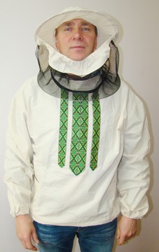 Куртка бджоляра з маскою, натуральна бавовна (бязь) розміри 50-52